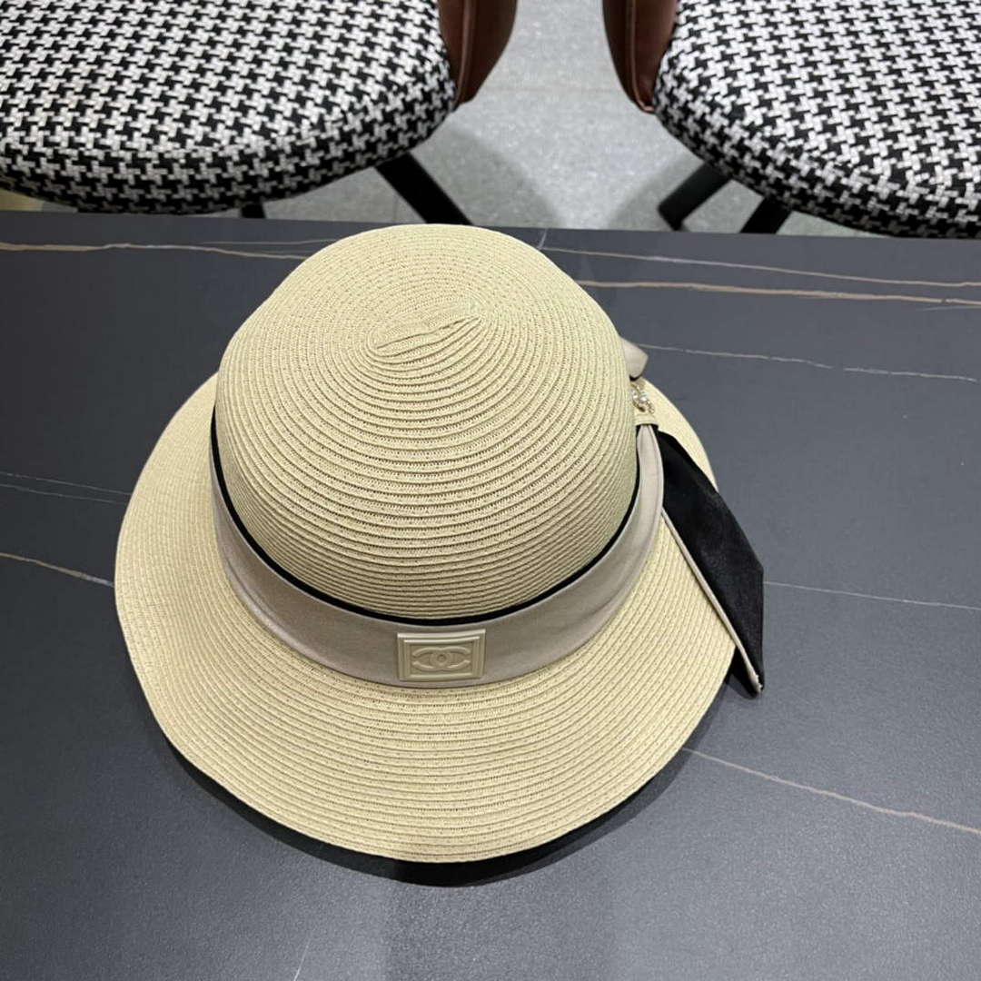 Chanel Hat Designer Chanel Woven Straw Hat C88130