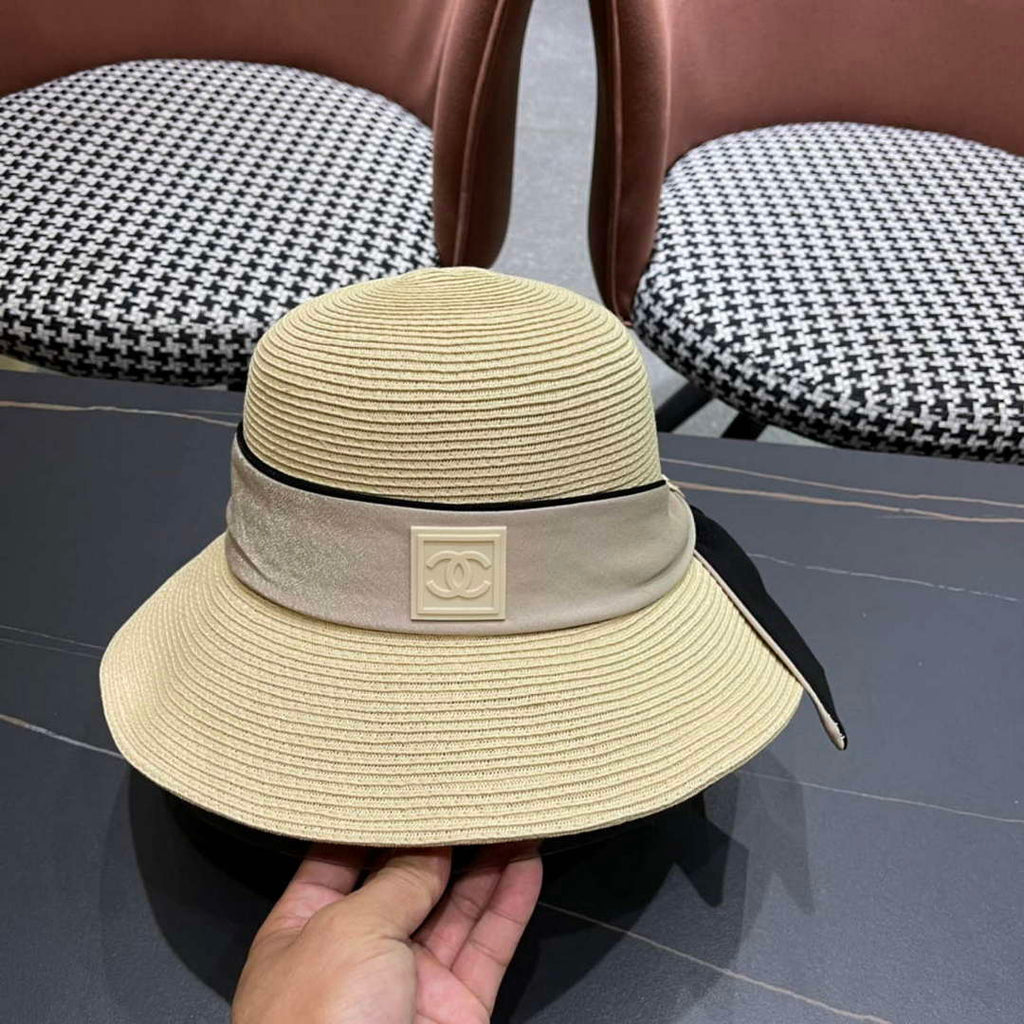 Chanel Hat Designer Chanel Woven Straw Hat C88130