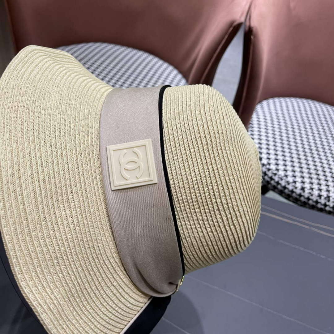 Chanel Hat Designer Chanel Woven Straw Hat C88130 - Default Title - View 9