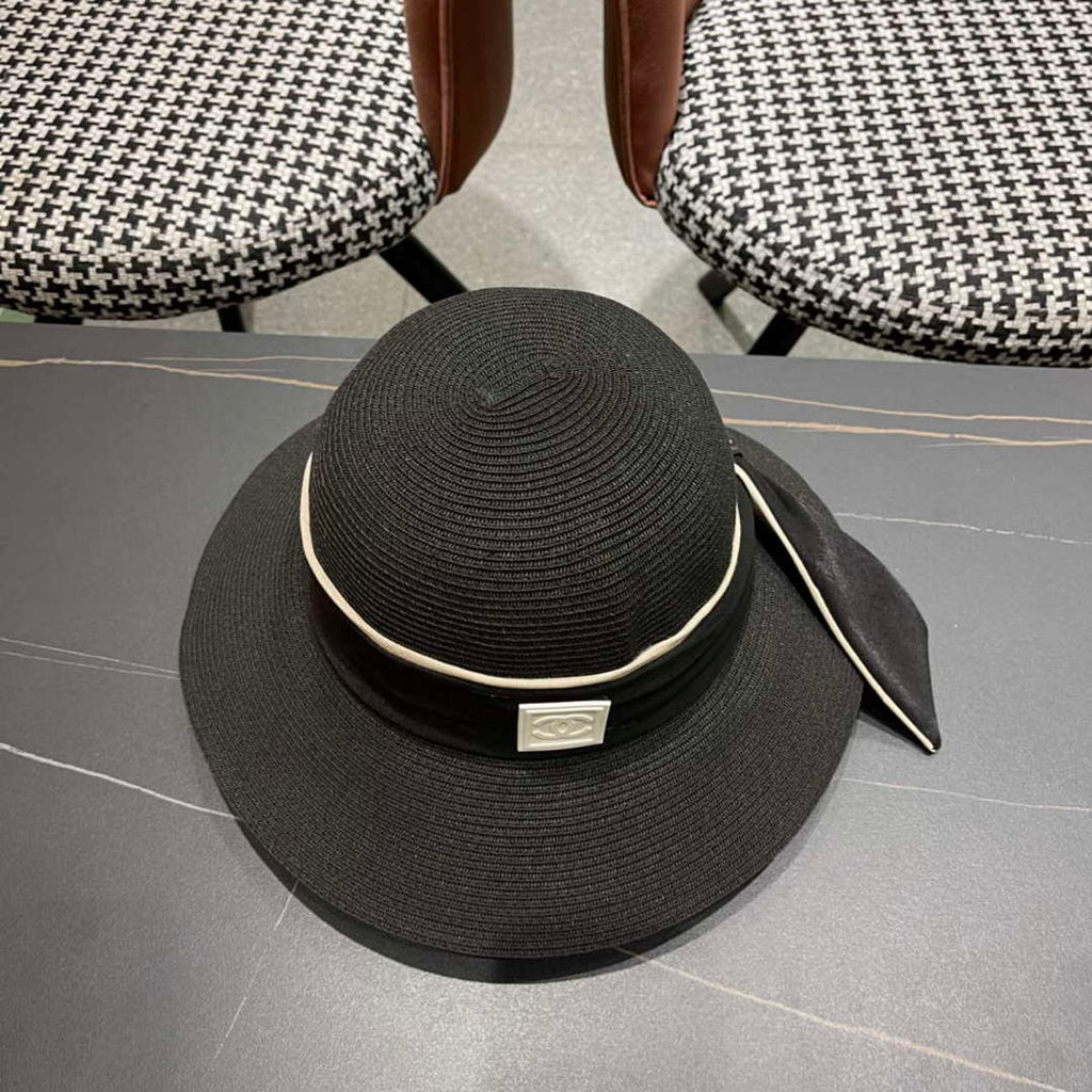 Chanel Hat Designer Chanel Woven Straw Hat C88131