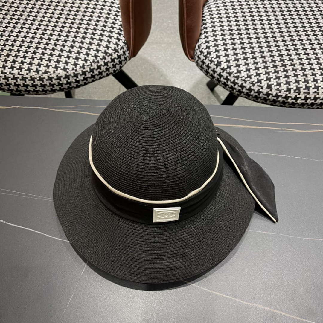 Chanel Hat Designer Chanel Woven Straw Hat C88131
