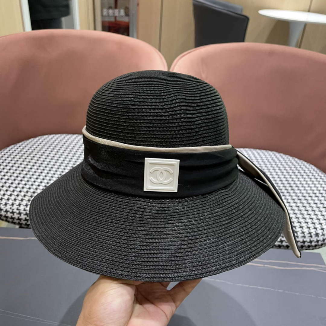 Chanel Hat Designer Chanel Woven Straw Hat C88131