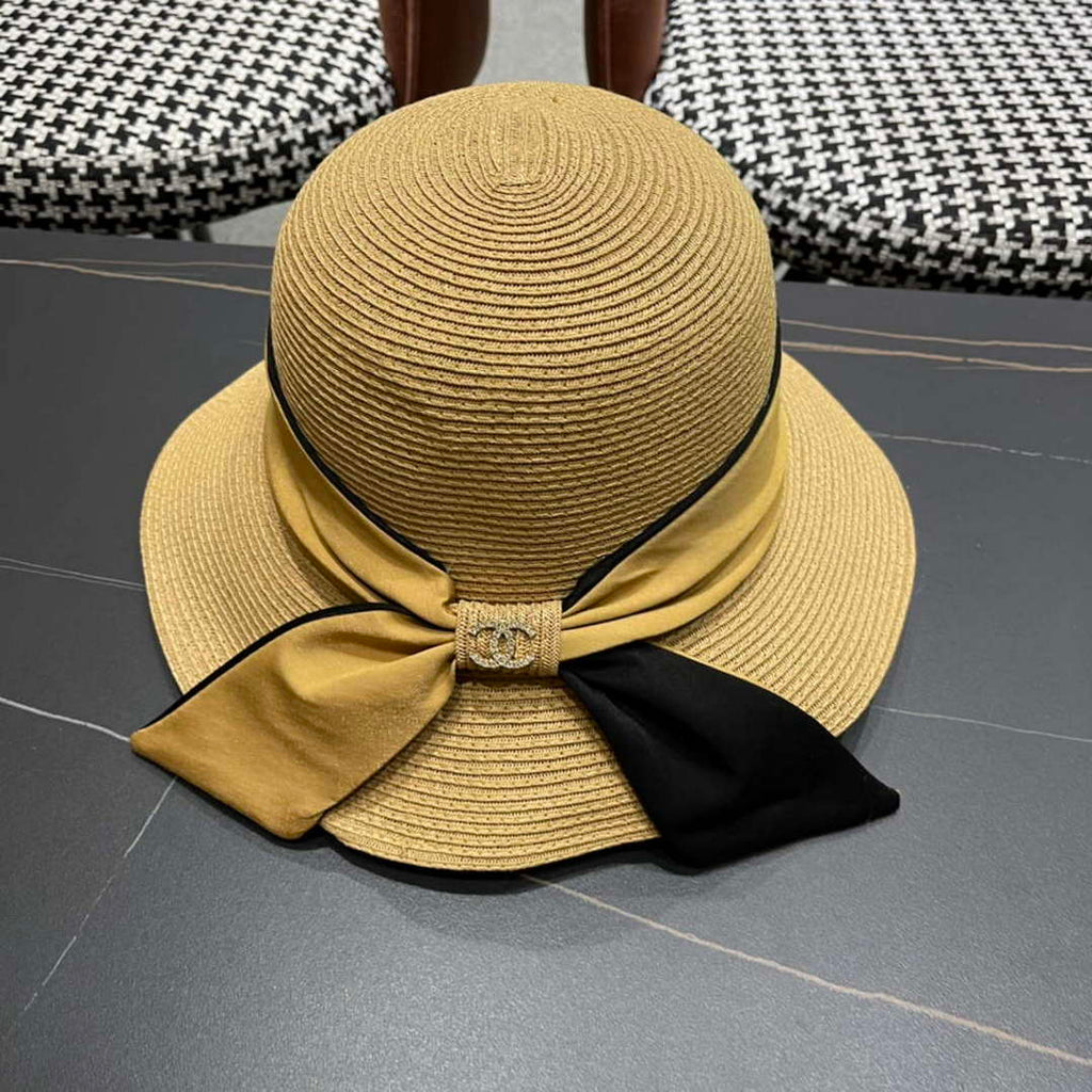Chanel Hat Designer Chanel Woven Straw Hat C88132