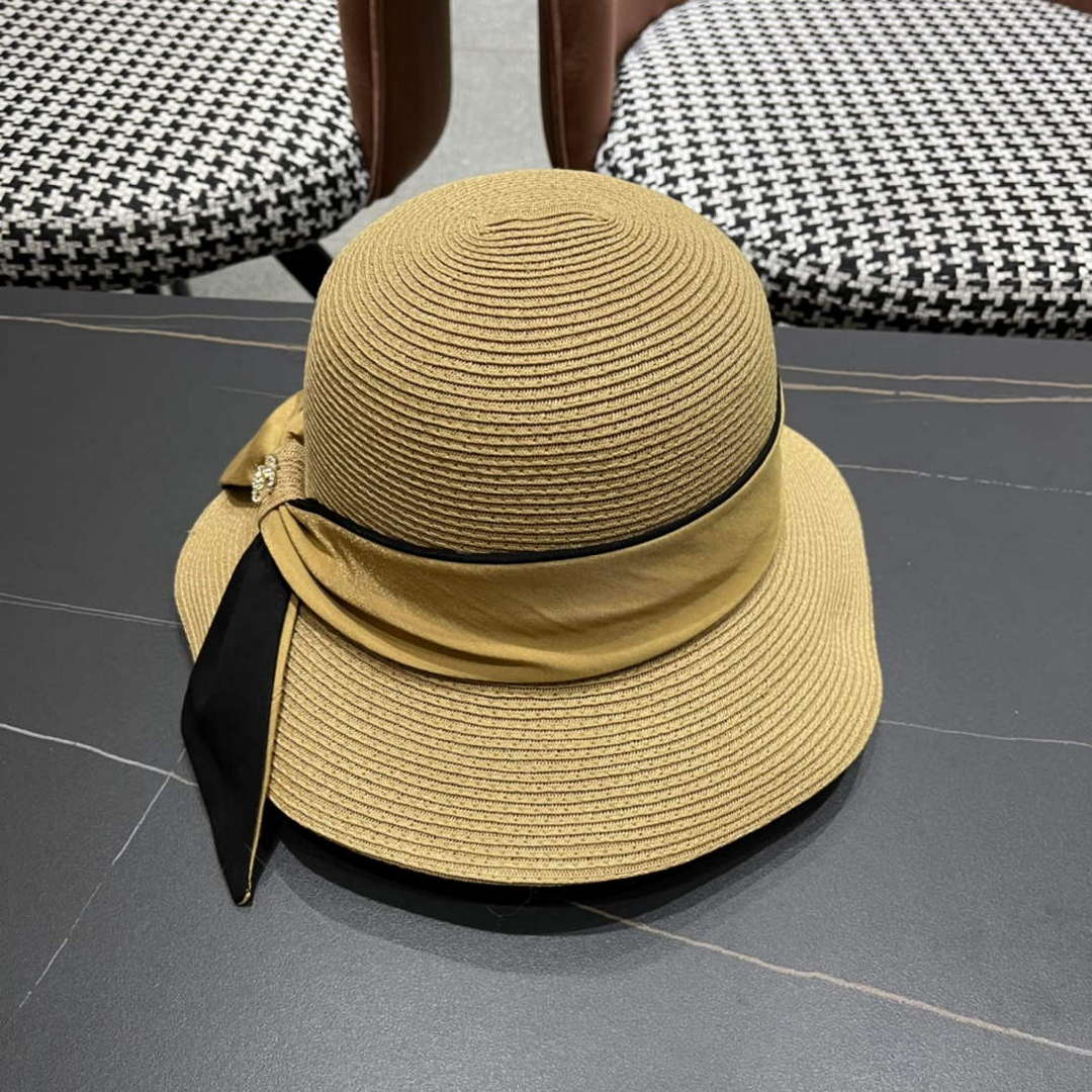 Chanel Hat Designer Chanel Woven Straw Hat C88132