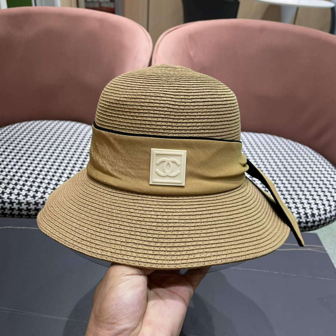 Chanel Hat Designer Chanel Woven Straw Hat C88132