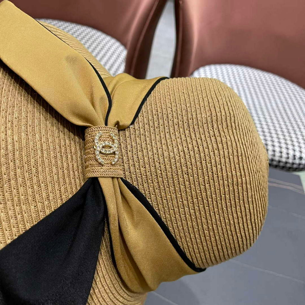 Chanel Hat Designer Chanel Woven Straw Hat C88132