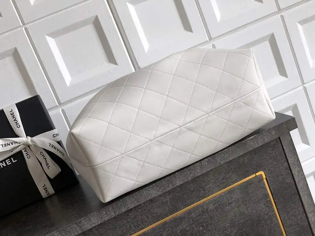 Chanel Hobo Bag 26C Lambskin AS5799 White