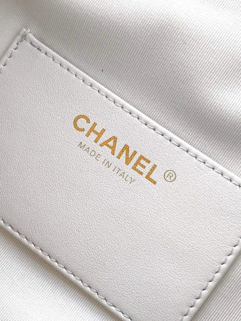 Chanel Hobo Bag 26C Lambskin AS5799 White