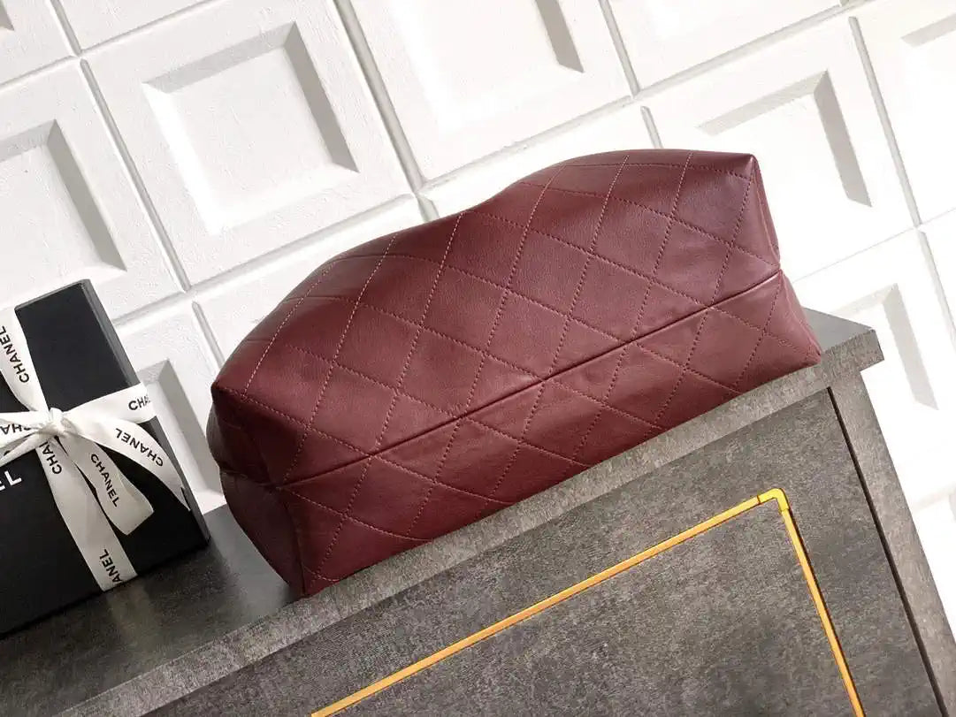 Chanel Hobo Bag 26C Lambskin AS5799 Wine red