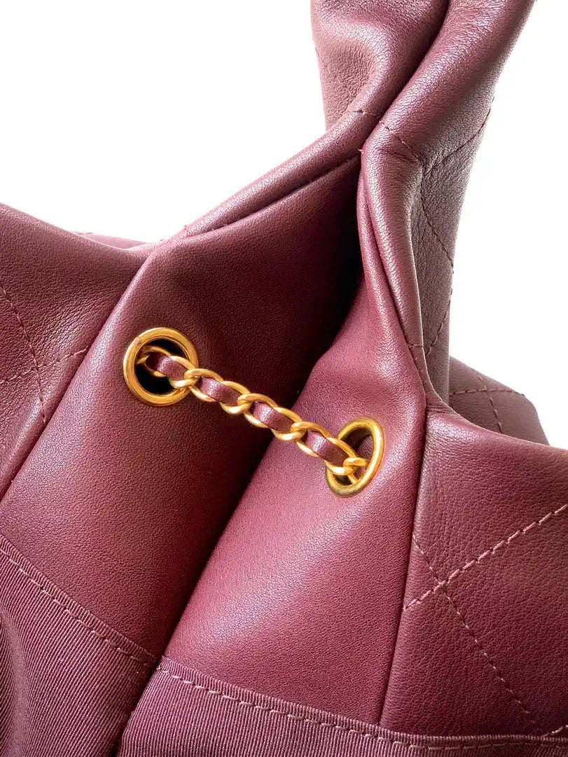 Chanel Hobo Bag 26C Lambskin AS5799 Wine red
