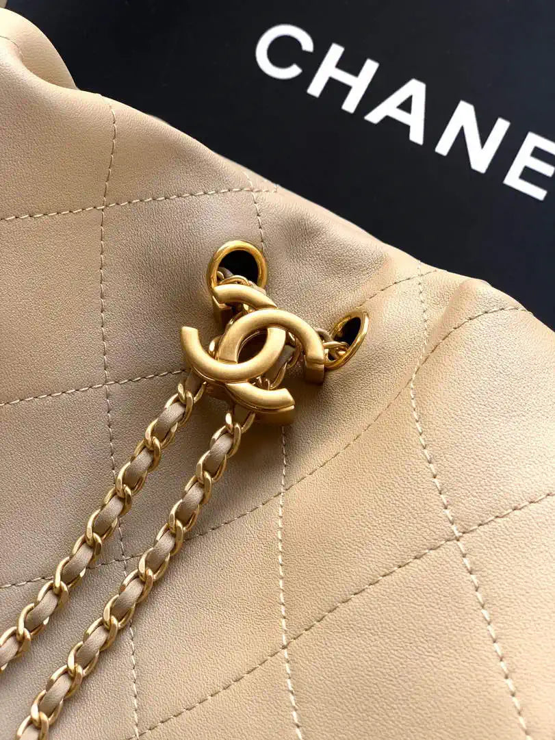 Chanel Hobo Bag 26C Lambskin AS5799 Apricot