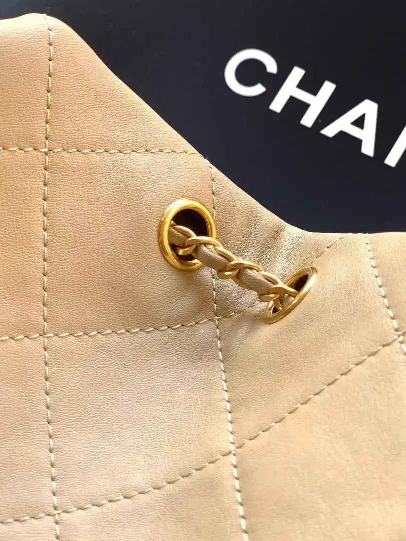 Chanel Hobo Bag 26C Lambskin AS5799 Apricot