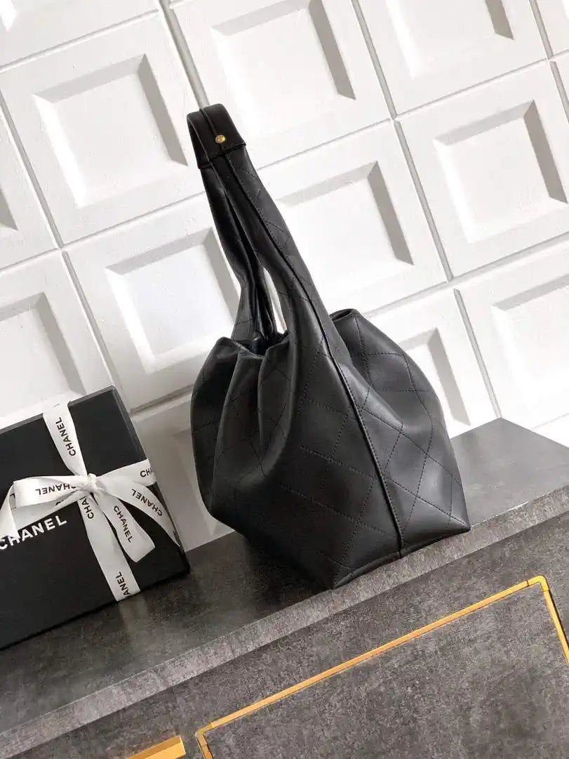 Chanel Hobo Bag 26C Lambskin AS5799 Black