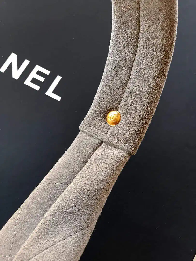 Chanel Hobo Bag 26C Suede AS5799 Gray
