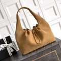 Chanel Hobo Bag 26C Suede AS5799 Brown Yellow