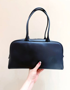 Chanel Large Bowling  Bag With Handel Calfskin & Gold-Tone Metal  AS6211  Black - Default Title - View 3