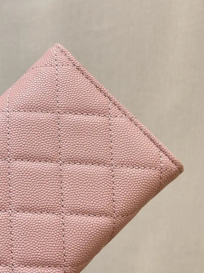 Chanel Long Flap Wallet Grained shiny calfskin AP3724 Pink