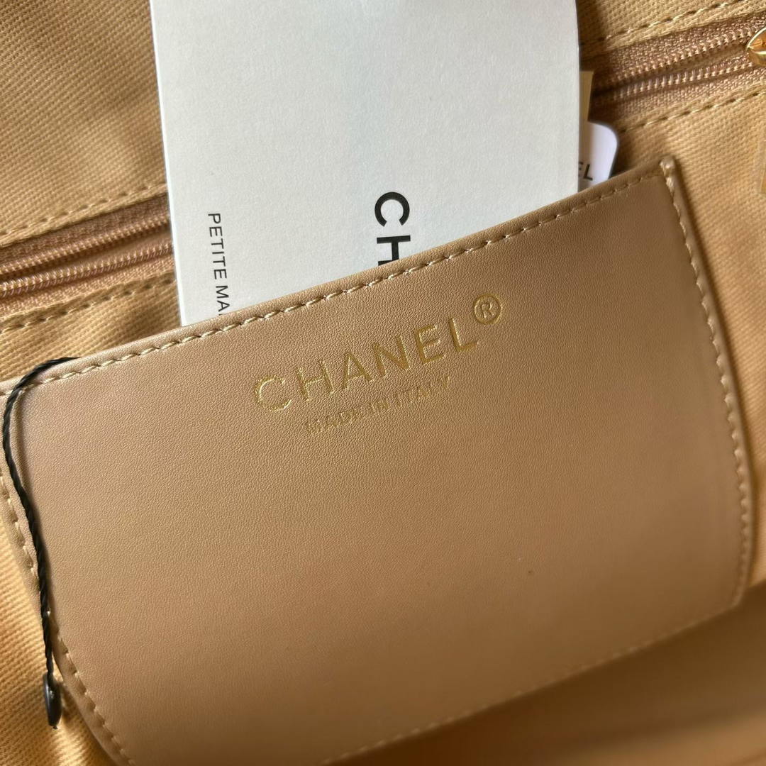 Chanel Maxi Bowling Bag Suede Calfskin & Gold-Tone Metal  AS6212 Dark Beige