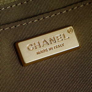 Chanel Maxi Bowling Bag Suede Calfskin & Gold-Tone Metal  AS6212 Dark Brown - Default Title - View 8