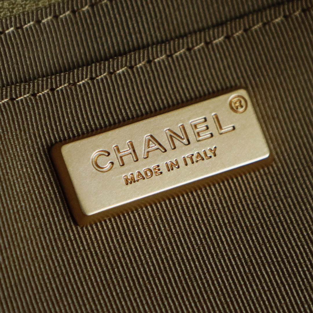 Chanel Maxi Bowling Bag Suede Calfskin & Gold-Tone Metal  AS6212 Dark Brown