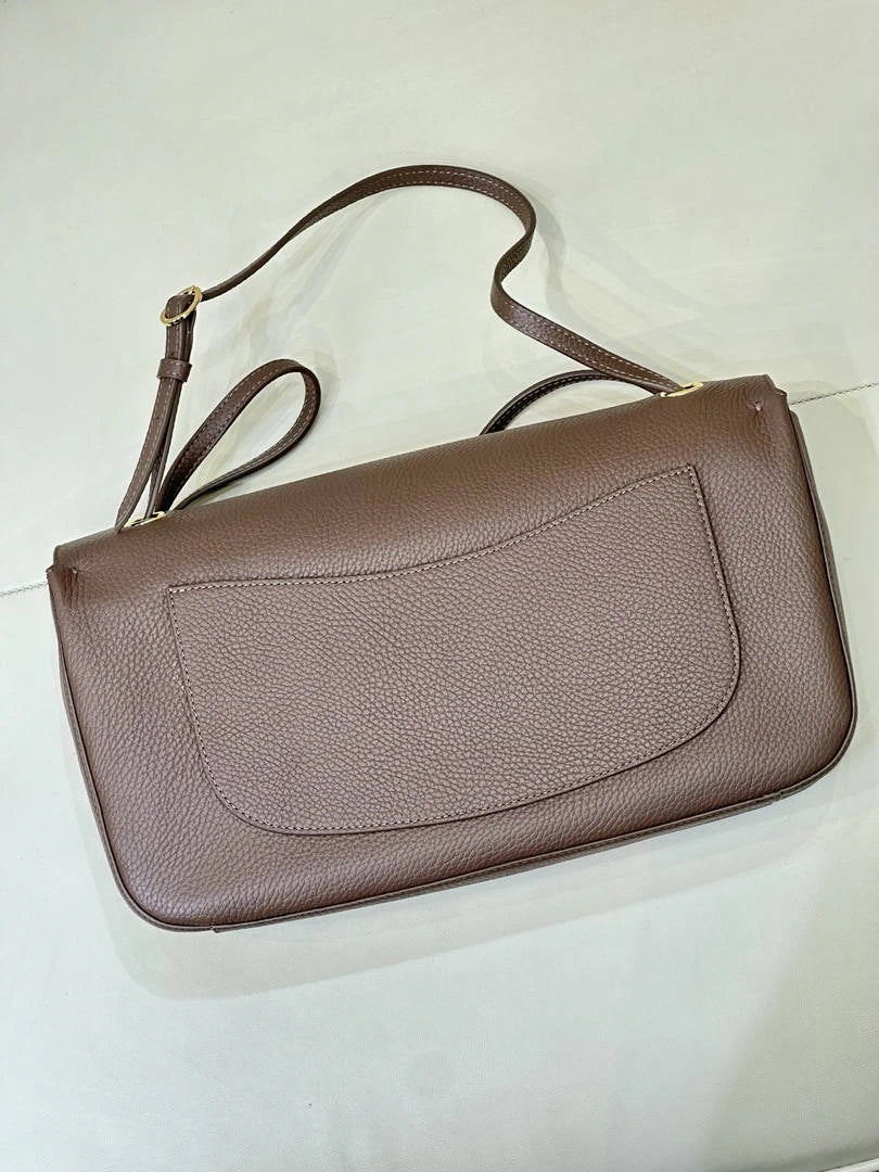 Chanel Maxi Flapbag Grained calfskin & gold-tone metal AS6231 Light brown - Gold - View 9