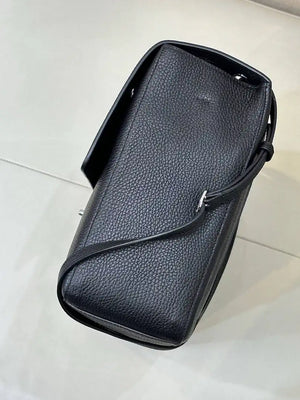 Chanel Maxi Flapbag Grained calfskin & gold-tone metal AS6233 Black - Gold - View 6