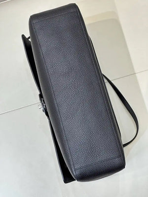 Chanel Maxi Flapbag Grained calfskin & gold-tone metal AS6233 Black - Gold - View 10