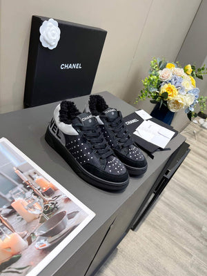Chanel Men Women's Sneaker Designer Chanel Tennis Shoes C90092 - 34 - View 1