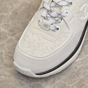 Chanel Men Women's Sneaker Shoes G38753 White - 34 - View 8