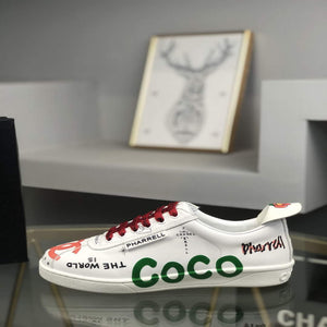 Chanel Men Women's Sneaker Wholsale Chanel x Pharrell Shoes Lambskin C90088 - 34 - View 4