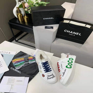 Chanel Men Women's Sneaker Wholsale Chanel x Pharrell Shoes Lambskin C90089 - 34 - View 5