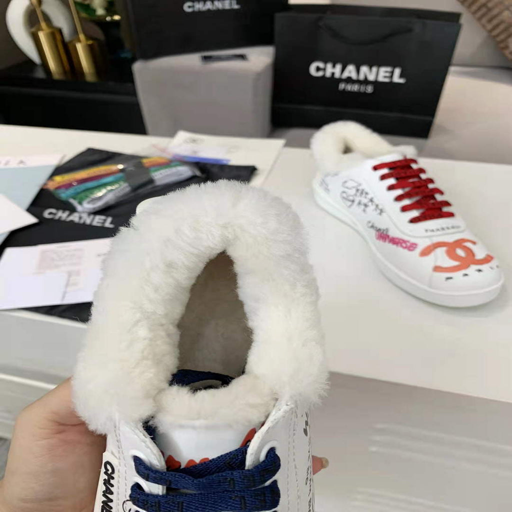 Chanel Men Women's Sneaker Wholsale Chanel x Pharrell Shoes Lambskin C90089