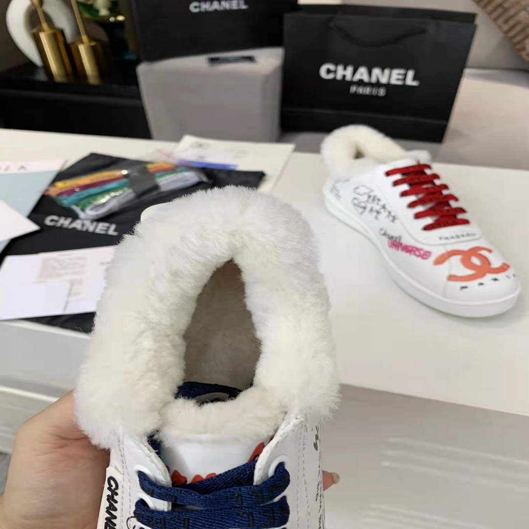 Chanel Men Women's Sneaker Wholsale Chanel x Pharrell Shoes Lambskin C90089