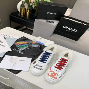 Chanel Men Women's Sneaker Wholsale Chanel x Pharrell Shoes Lambskin C90089 - 34 - View 1