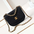 Chanel Messenger Bag Calfskin & Gold-Tone Metal AS4845 Black Lambskin - Default Title - View 1