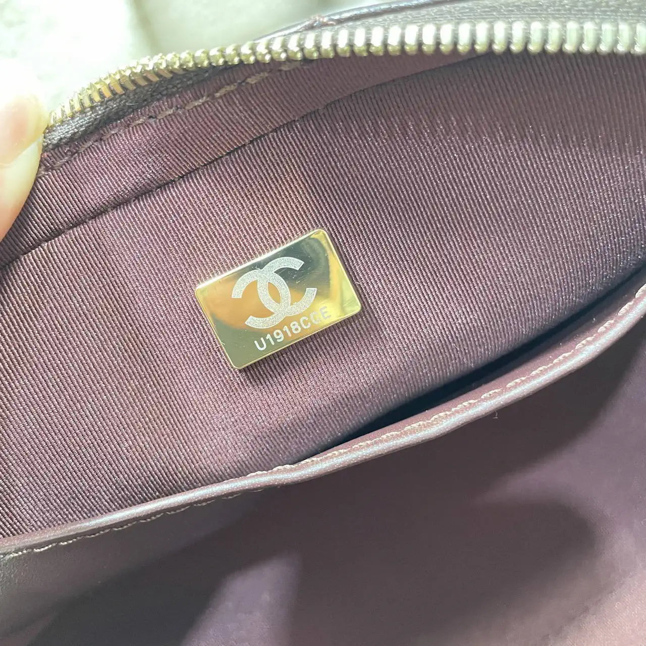 Chanel Mini Bowling Bag Calfskin & Gold-Tone Metal AS5572 Brown
