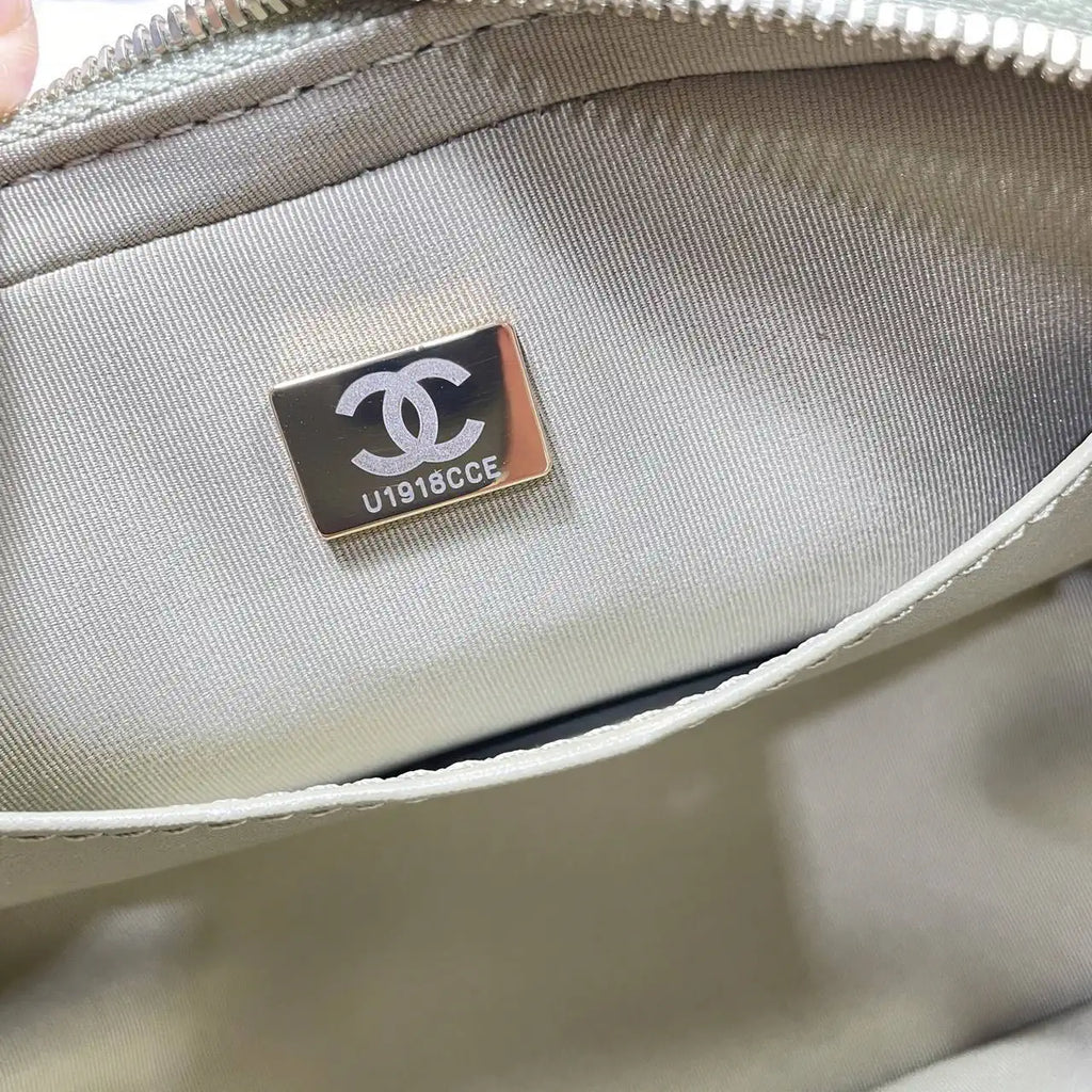 Chanel Mini Bowling Bag Calfskin & Gold-Tone Metal AS5572 Green