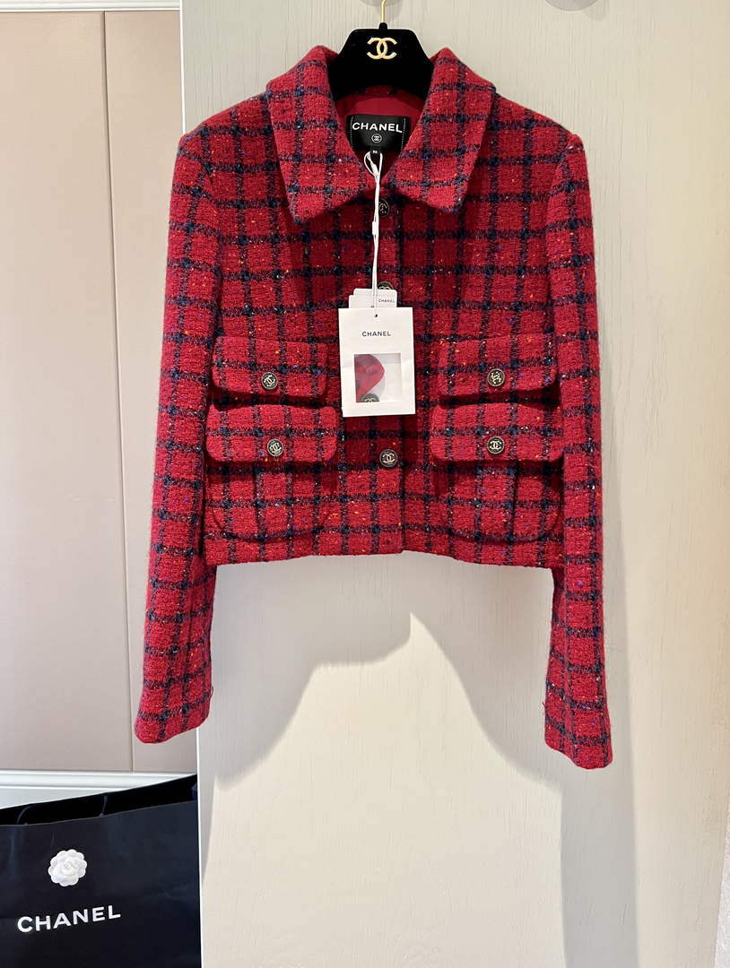 Chanel P73609 Women's Fashion Clothing Jacket C58701