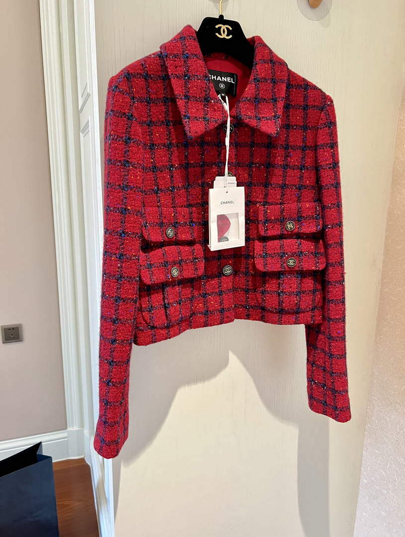Chanel P73609 Women's Fashion Clothing Jacket C58701