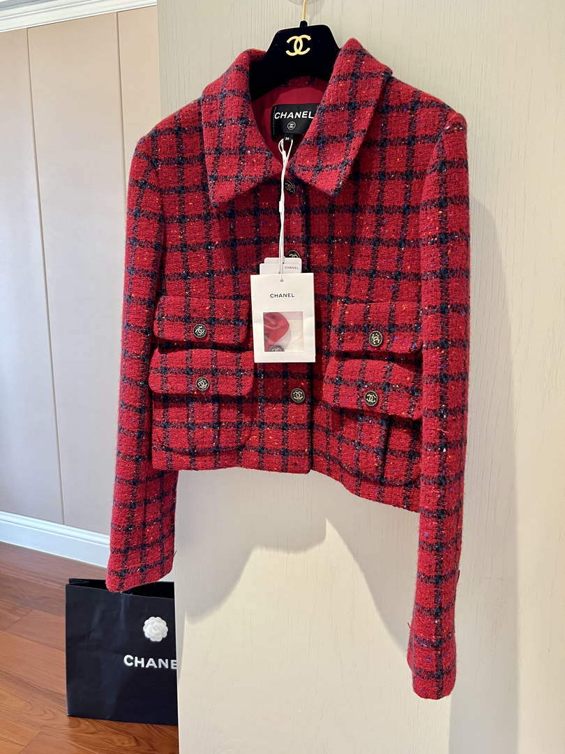 Chanel P73609 Women's Fashion Clothing Jacket C58701