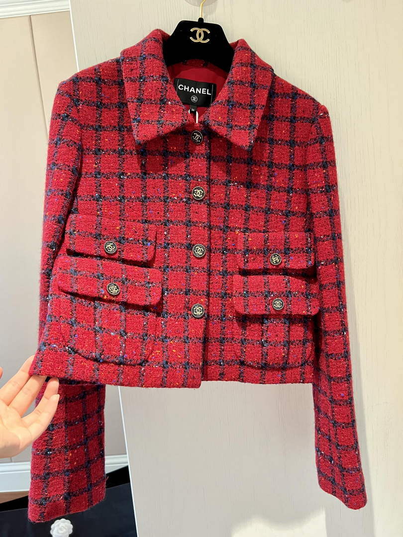 Chanel P73609 Women's Fashion Clothing Jacket C58701
