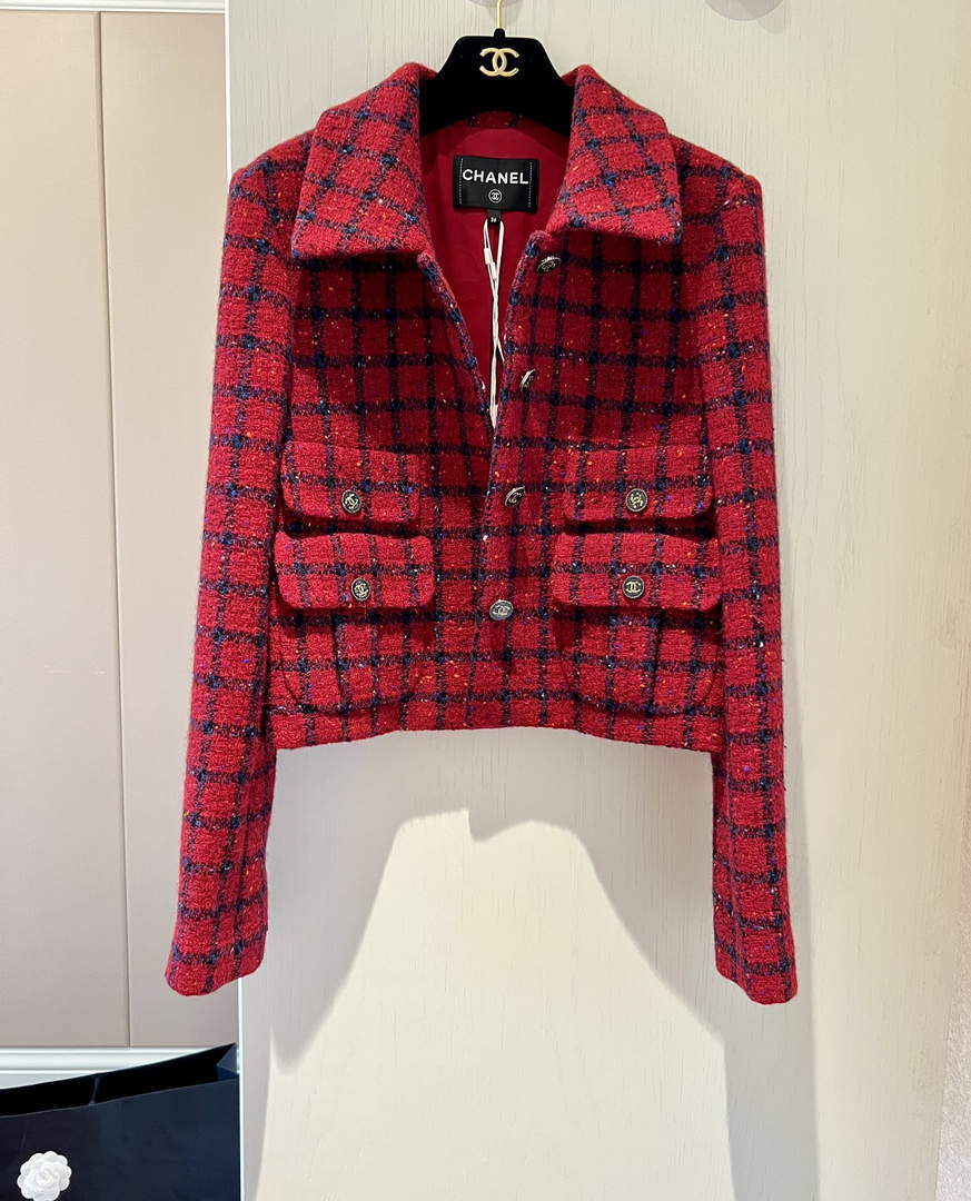 Chanel P73609 Women's Fashion Clothing Jacket C58701