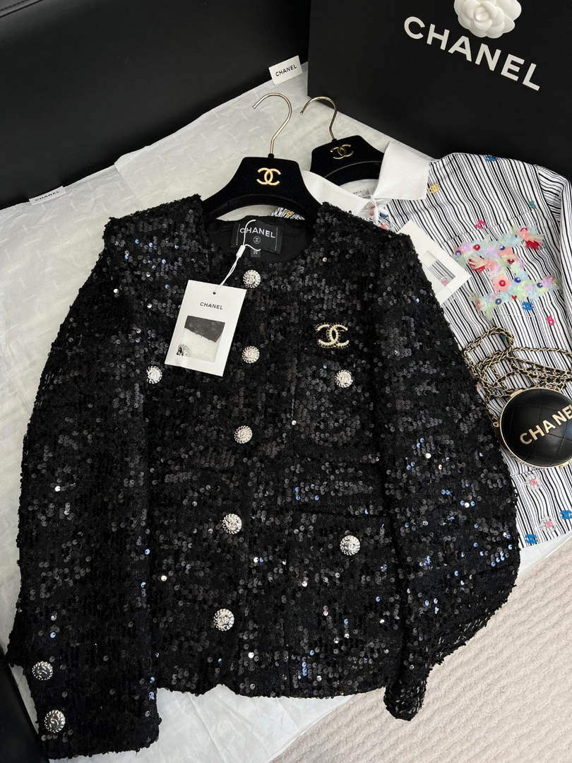 Chanel P73609 Women's Fashion Clothing Jacket C58713