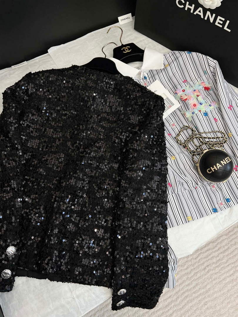 Chanel P73609 Women's Fashion Clothing Jacket C58713