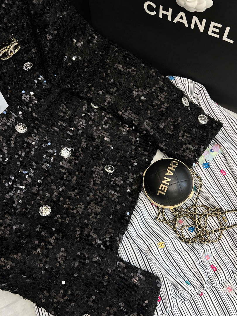 Chanel P73609 Women's Fashion Clothing Jacket C58713