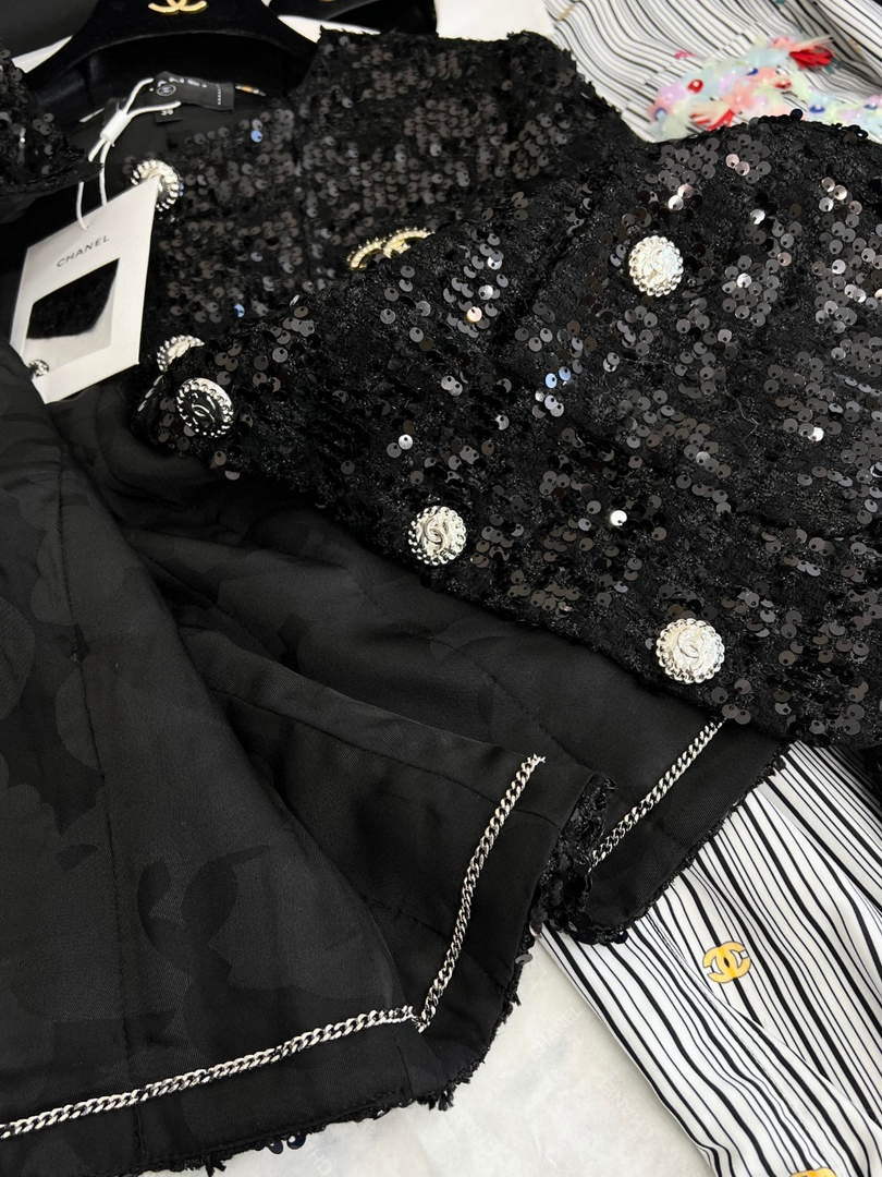 Chanel P73609 Women's Fashion Clothing Jacket C58713
