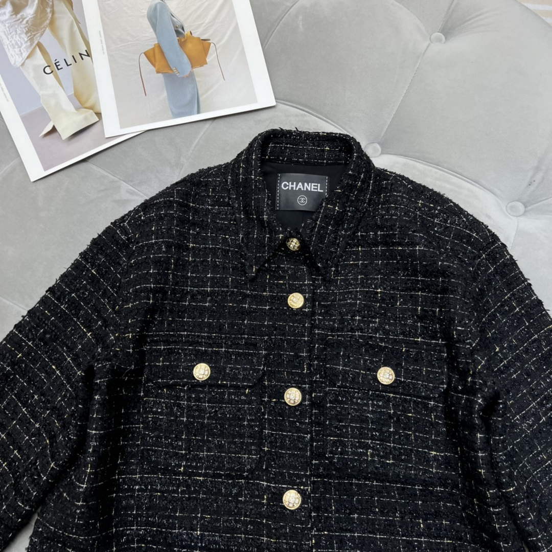 Chanel P73609 Women's Fashion Clothing Jacket C58714