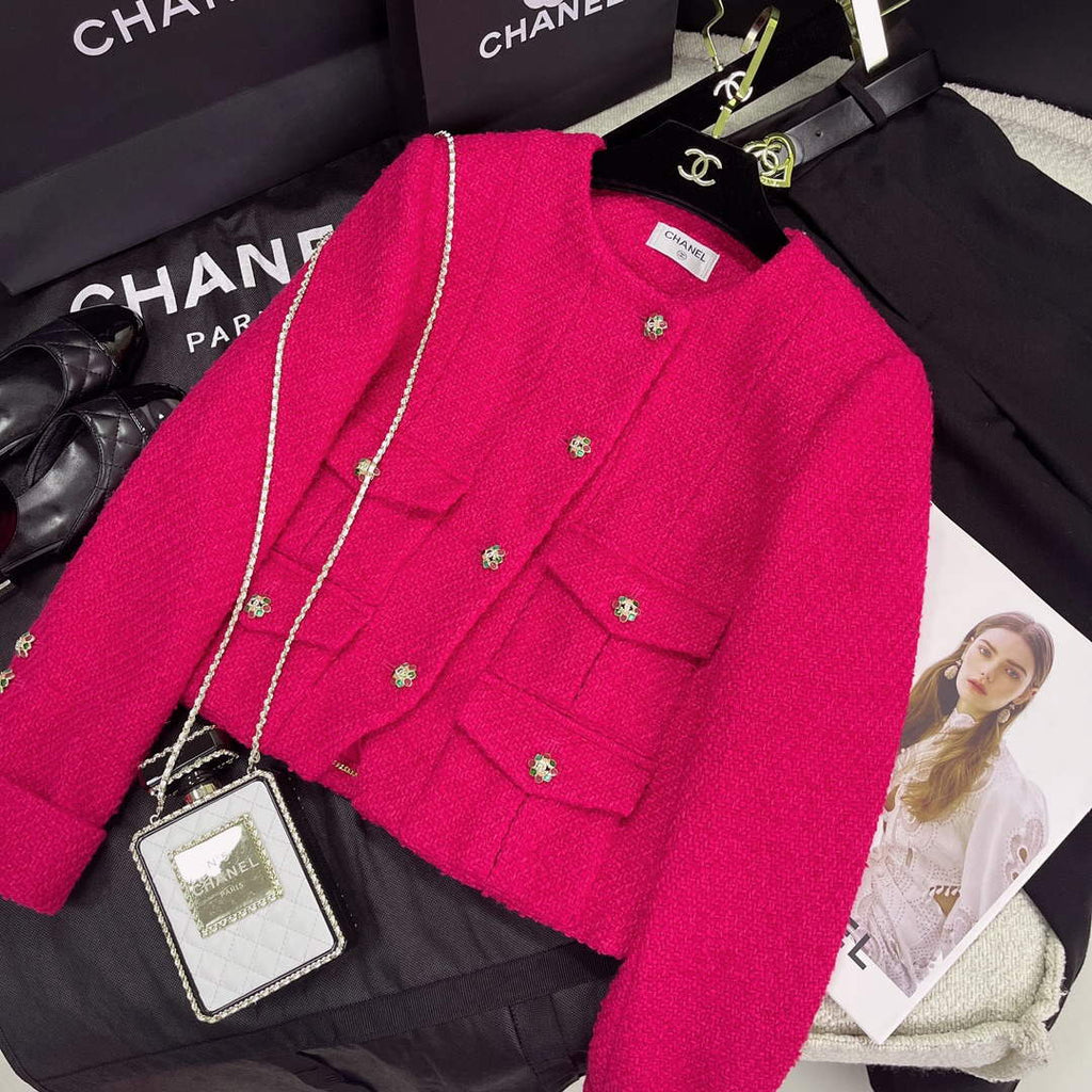 Chanel P73609 Women's Fashion Clothing Jacket C58716