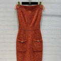 Chanel P73610 Women's Fashion Clothing Strapless Dress C58708 - 36 - View 1