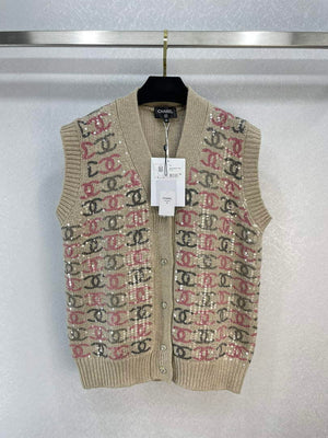 Chanel P73877 Women's Fashion Clothing Sweater C58717 - S - View 1